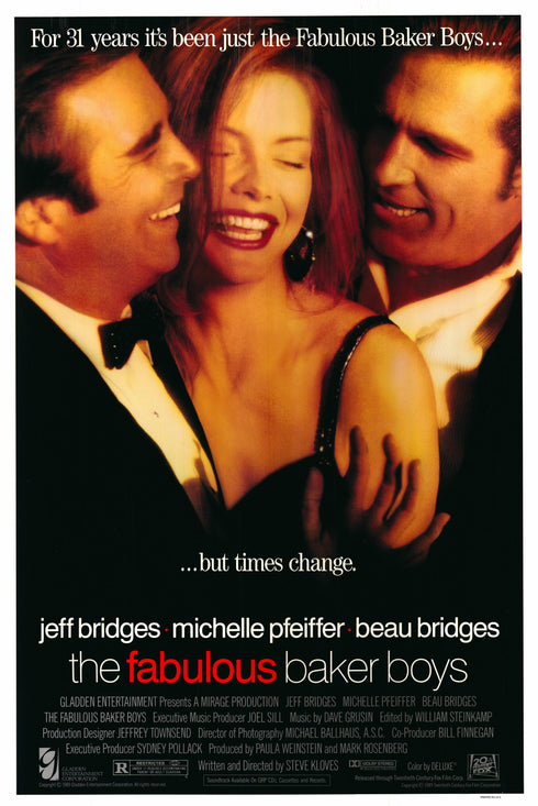 the fabulous baker boys 1989 one sheet poster rolled double sided (but times change)
